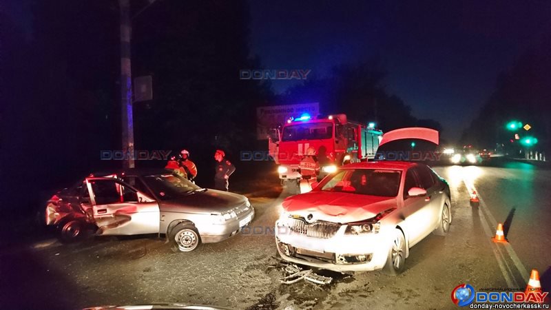 Пассажир пострадал в ДТП двух легковушек в Новочеркасске