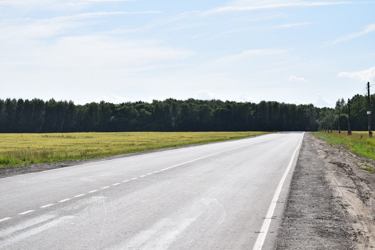 В Рязанской области сдали первую дорогу, отремонтированную в рамках нацпроекта