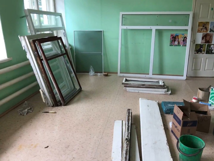 В одном из детских садов Скопинского района установили окна