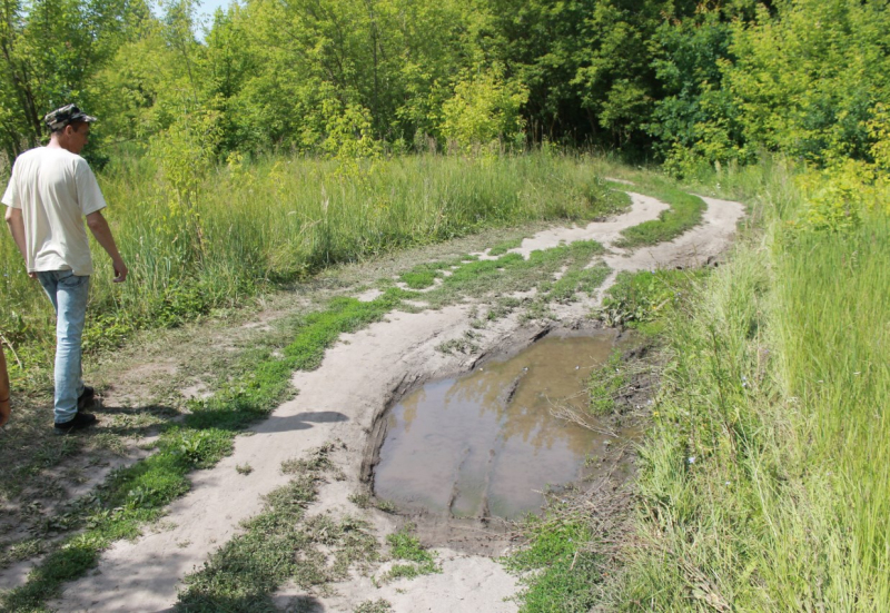 Рязанские активисты призывают власти построить дорогу в селе Сасыкино
