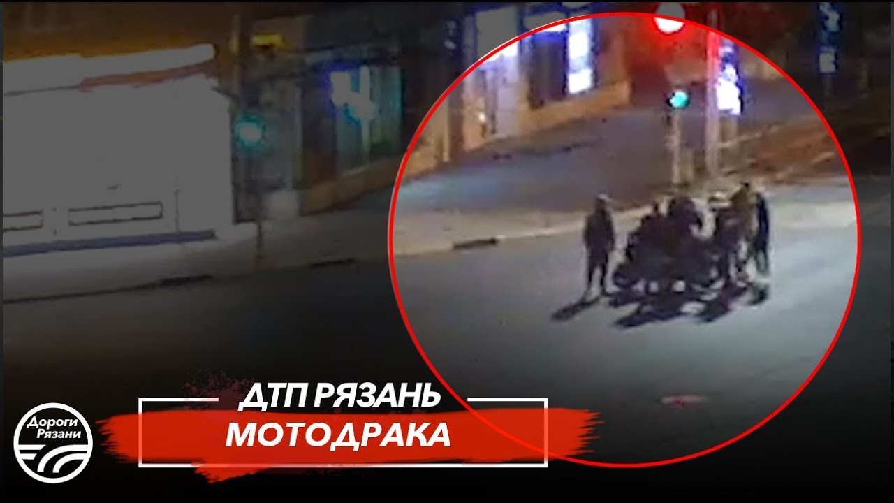 В центре Рязани внедорожник сбил мотоциклиста и уехал