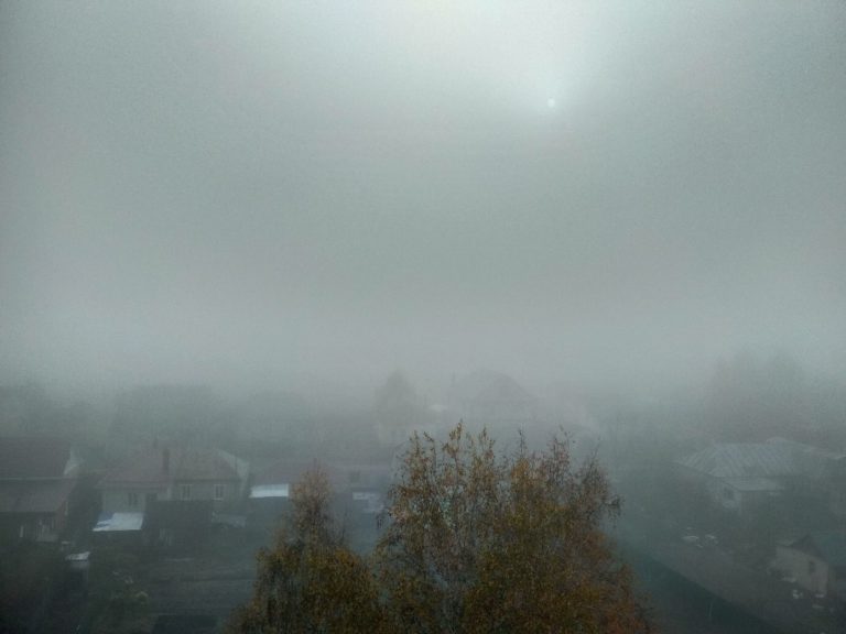 Жители Воронежа показали в Сети густой туман