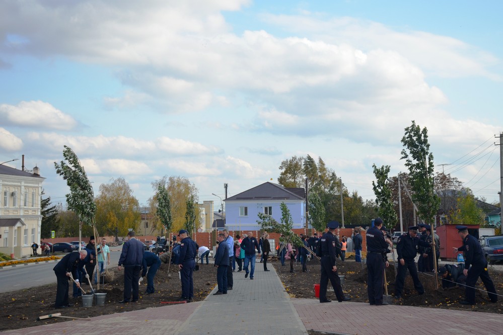 В Рязанской области высадили 80 сахаристых клёнов и 355 кустов кизильника