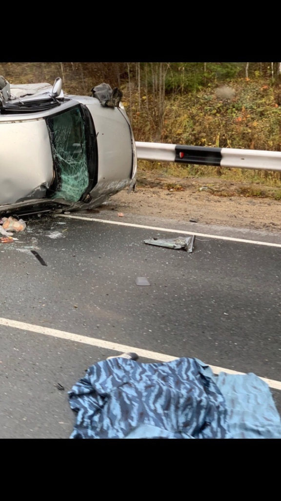 В Коми автомобилист протаранил отбойник и вылетел в лобовое стекло