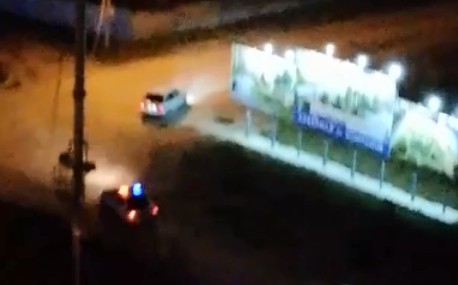 В Рязани сняли на видео полицейскую погоню