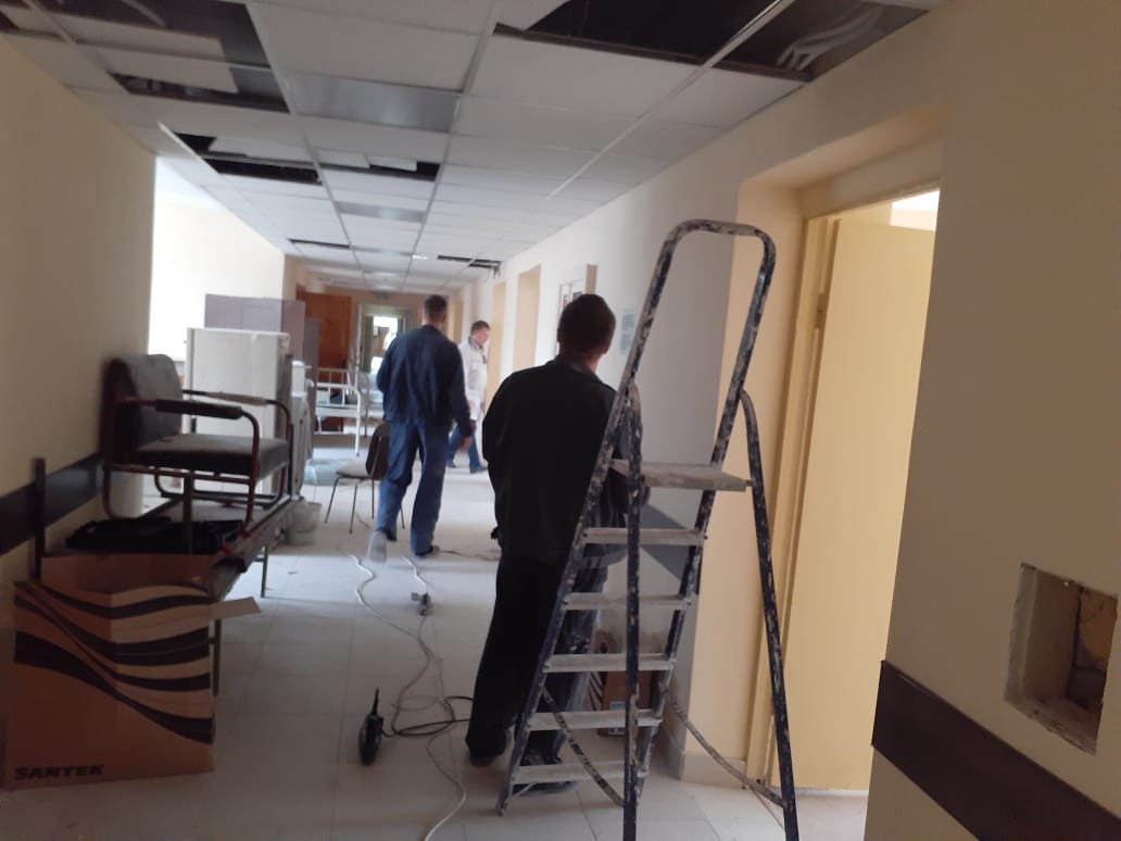В Рязани ремонтируют поликлинику 10-й больницы