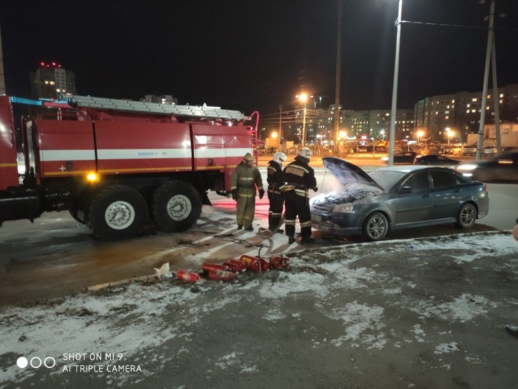 В Дашково-Песочне сгорел автомобиль