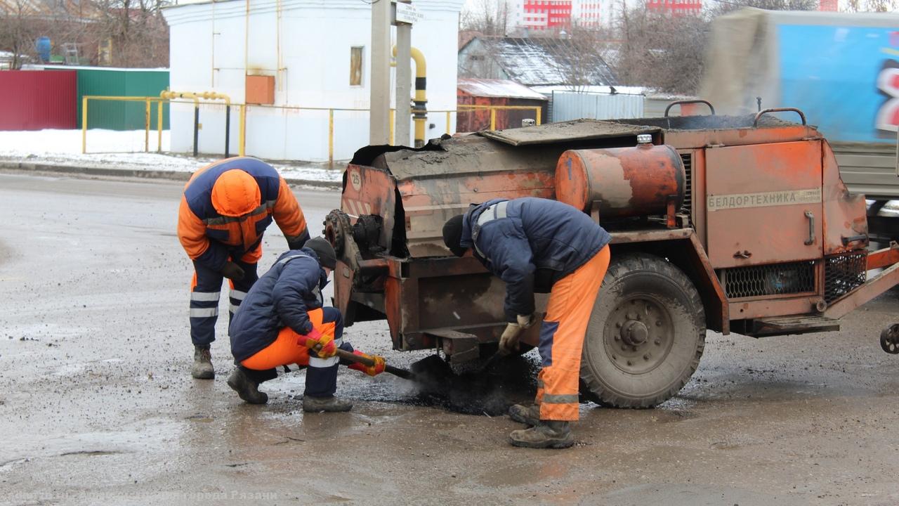 В Рязани за неделю отремонтировали 500 кв. км дорог