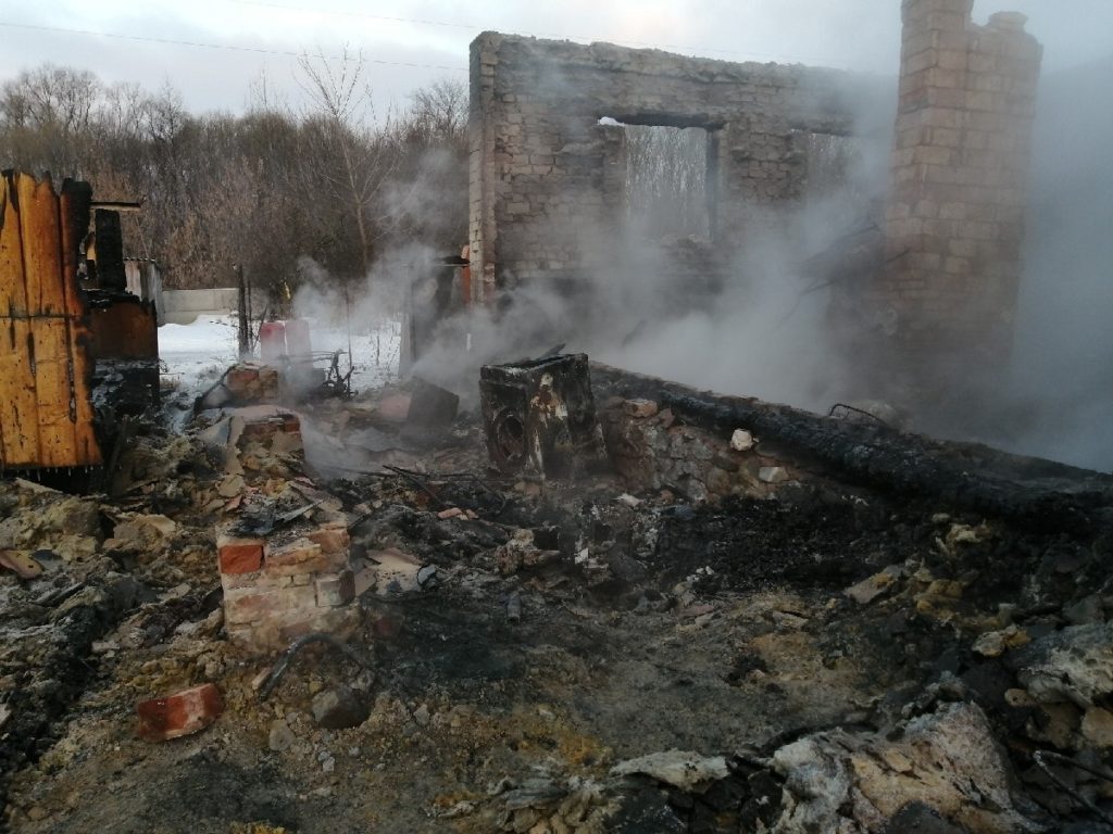 На пожаре в Кораблинском районе погиб человек