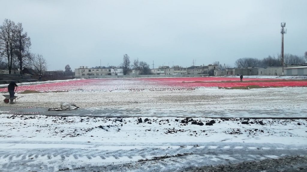 Футбольное поле с подогревом появится в Рязанской области до конца весны