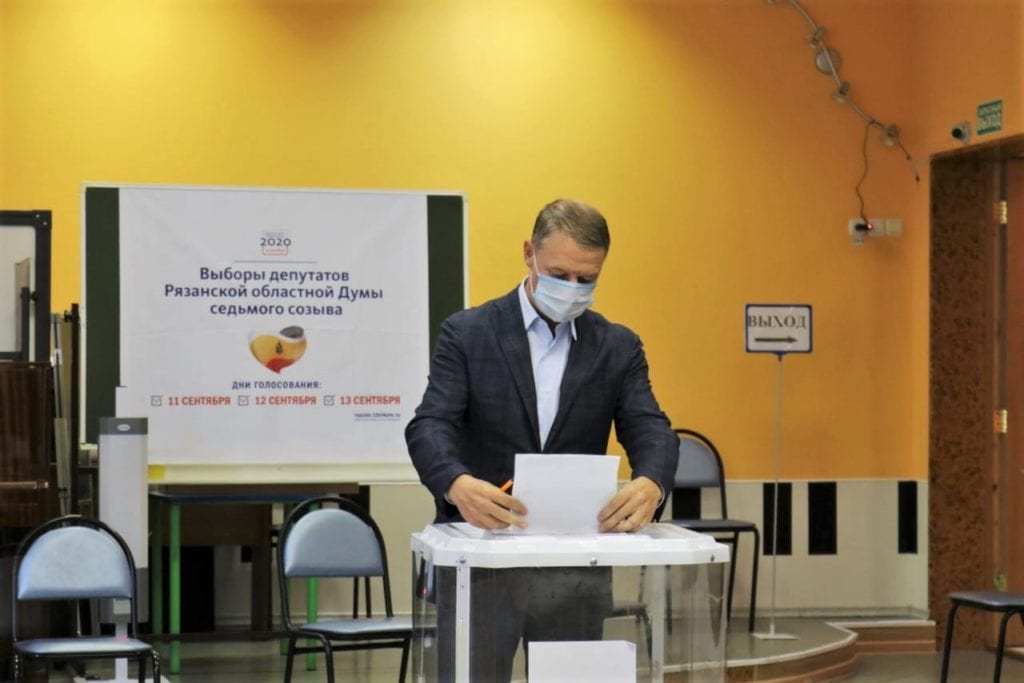 Аркадий Фомин проголосовал на выборах в Рязанскую областную Думу VII созыва