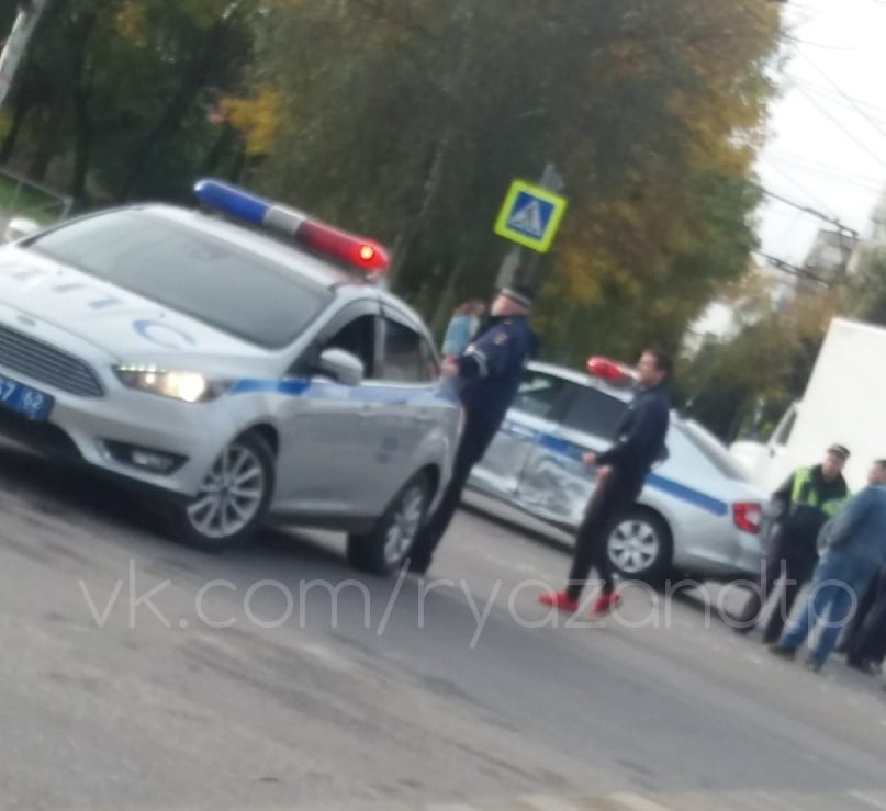 Машина ДПС попала в ДТП в Рязани – соцсети
