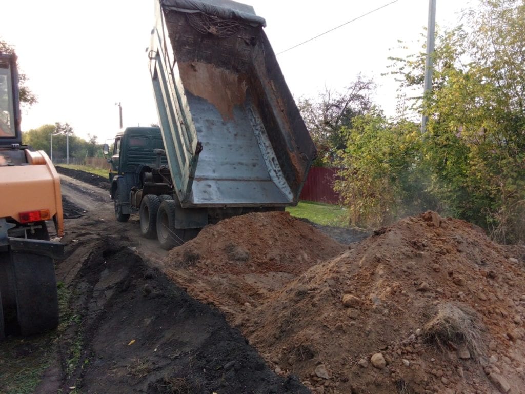 В Скопинском районе продолжается ремонт дорог