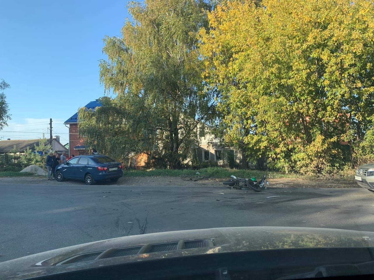 В Дашково-Песочне в Рязани сбили мотоциклиста
