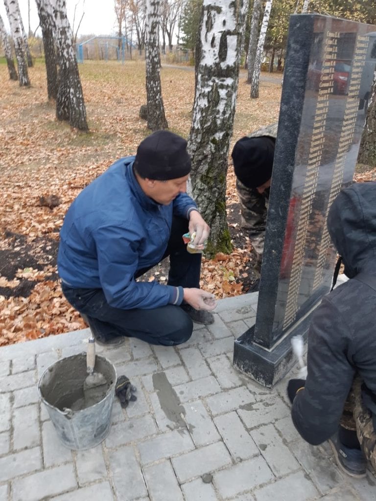 В Скопинском районе устанавливают новый памятник погибшим в ВОВ