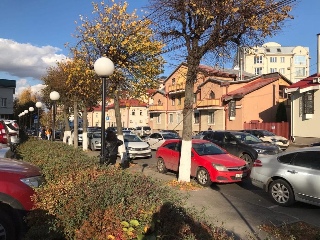 Из-за перекрытия Астраханского моста в центре Рязани образовались пробки