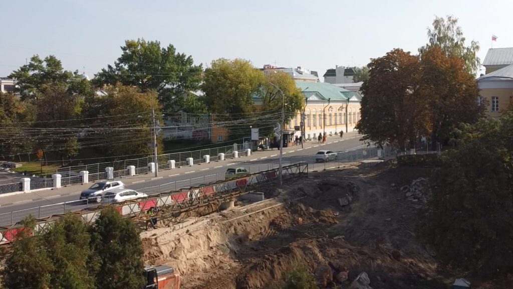 Появились фото с места работ по реконструкции Астраханского моста в Рязани