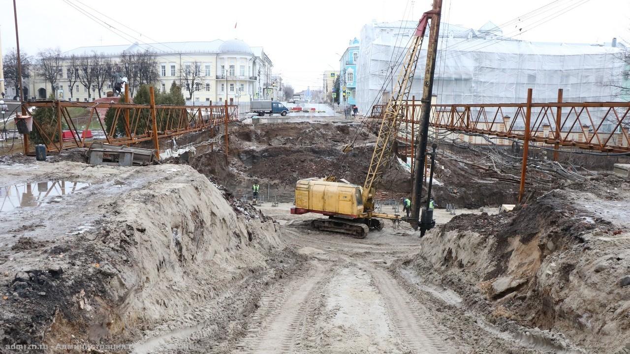 В Рязани возобновили работы на мосту через Лыбедь