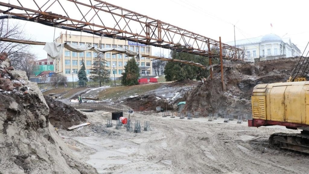 Работы по реконструкции моста на улице Ленина ведутся согласно графику