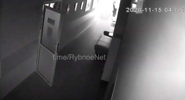 Поджог медцентра в Рязани попал на видео