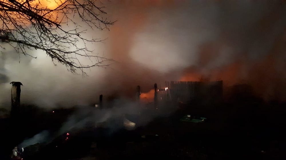 пожар в посёлке Ранние всходы Шацкого района