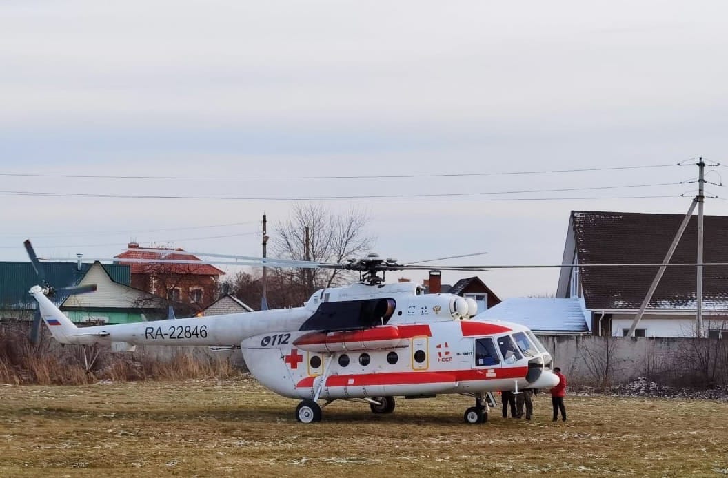 Вертолёт санавиации привёз в Рязань трёх маленьких пациентов