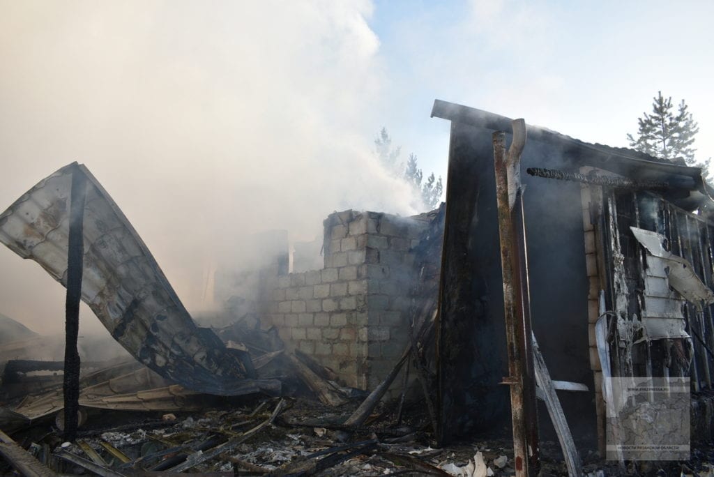 На пожаре в Рязанской области погибла 80-летняя женщина