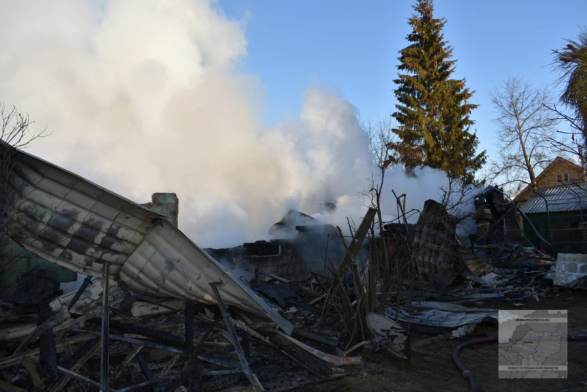 На пожаре в Рязанской области погибла 80-летняя женщина