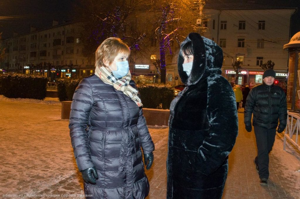 Мэр Елена Сорокина проверила, готова ли Рязань к новогодним праздникам