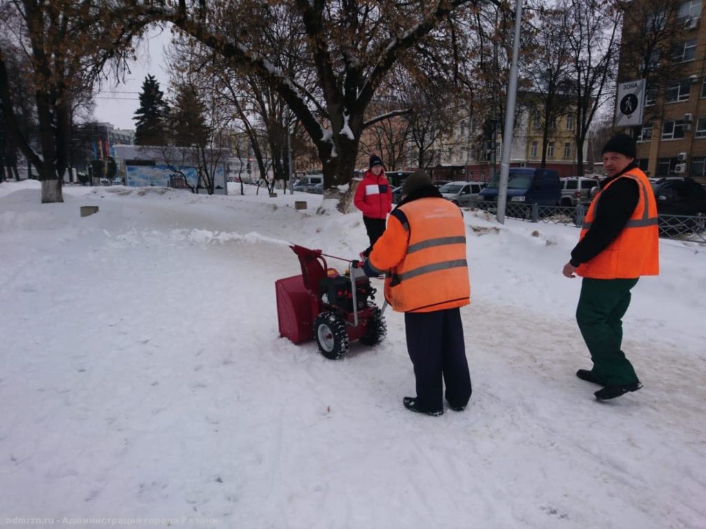 В Дирекцию благоустройства Рязани поступили 20 механических снегоуборщиков