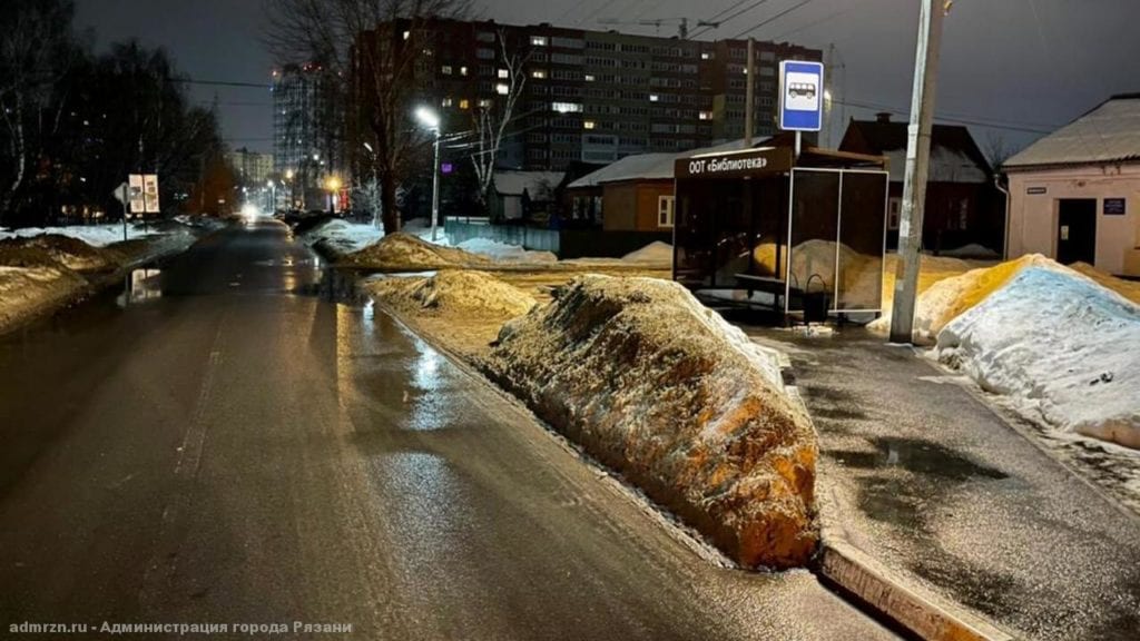 За ночь с улиц Рязани вывезли свыше 5 000 кубометров снега