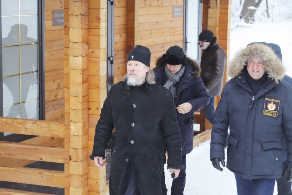 Николай Любимов осмотрел купель в Солотчинском монастыре