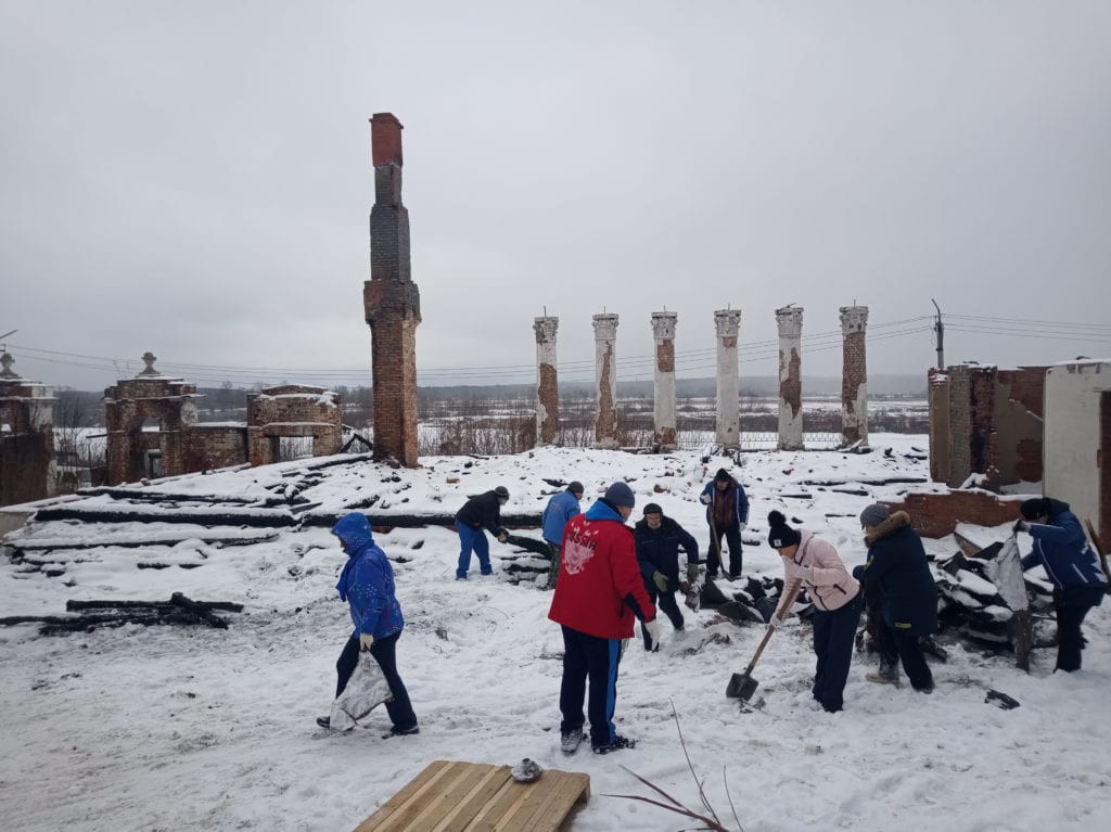 В Касимове уцелевшие конструкции сгоревшего архитектурного памятника изучили реставраторы