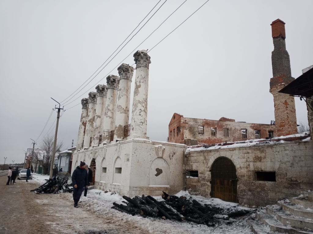 В Касимове уцелевшие конструкции сгоревшего архитектурного памятника изучили реставраторы