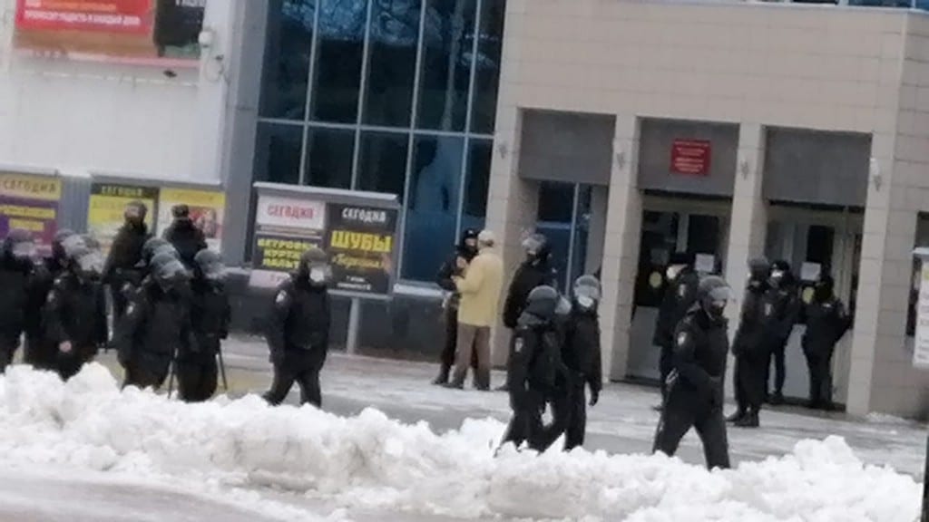 Рязанская полиция быстро и чётко пресекла несанкционированную акцию 31 января