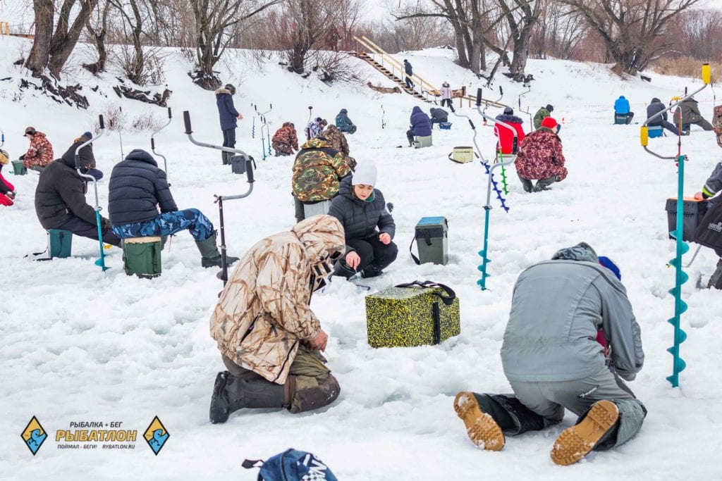 Зимний рыбатлон прошел в Рязани при незимней погоде