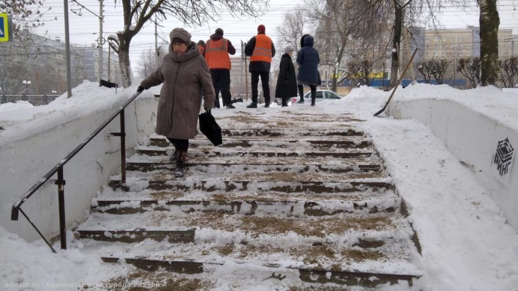 Мэрия отчиталась о ликвидации последствий сильного снегопада в Рязани
