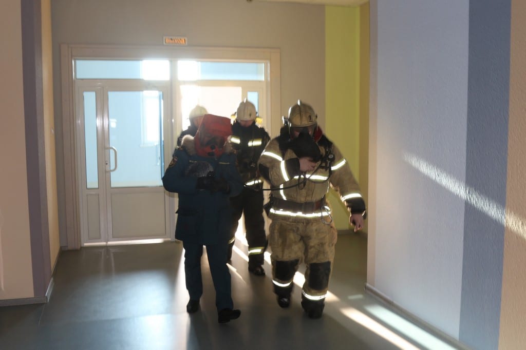 В Академии единоборств в Рязани прошли учения МЧС