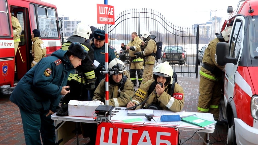 В Академии единоборств в Рязани прошли учения МЧС