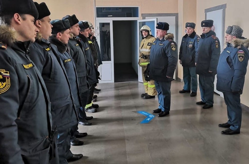 В Академии единоборств в Рязани прошли учения МЧС