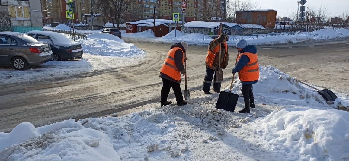 В Рязани расчистили пешеходный переход, на котором получила травму рязанка