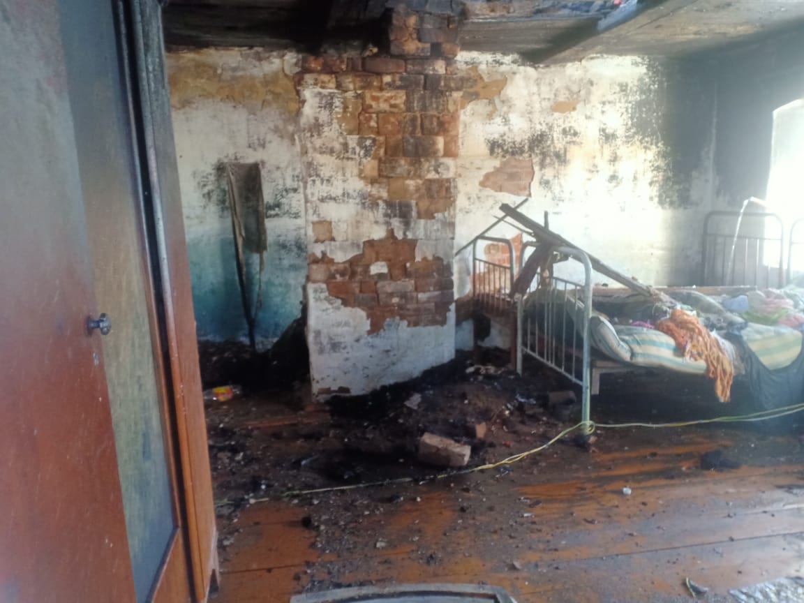 Житель Рязанской области спас загоревшегося во время пожара соседа