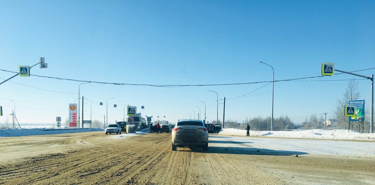 Возле поворота на Поляны под Рязанью произошла авария