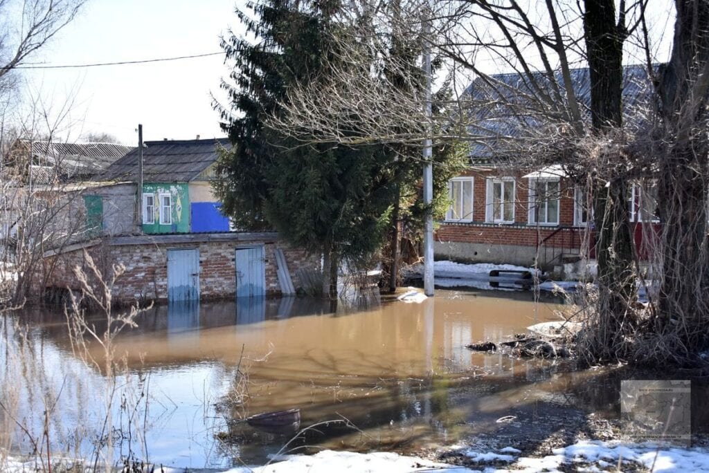 64 приусадебных участка подтопило в Ряжске из-за весеннего половодья