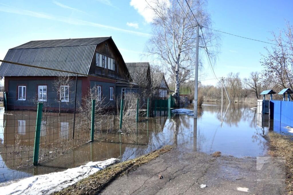 64 приусадебных участка подтопило в Ряжске из-за весеннего половодья