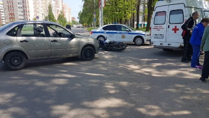ДТП с мотоциклистом в Дашково-Песочне