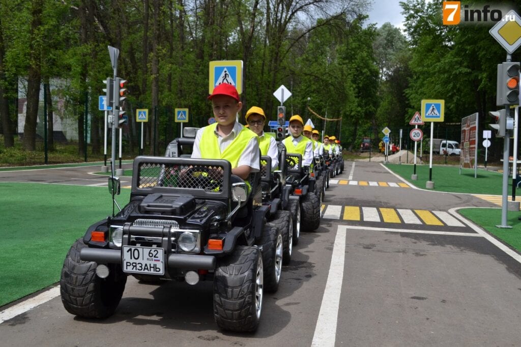 В Рязанском ЦПКиО открыли детский автогородок