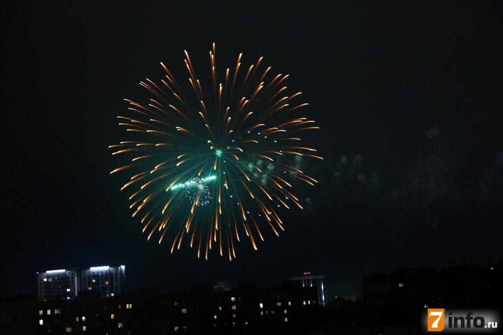 Празднование Дня Победы в Рязани завершил праздничный салют