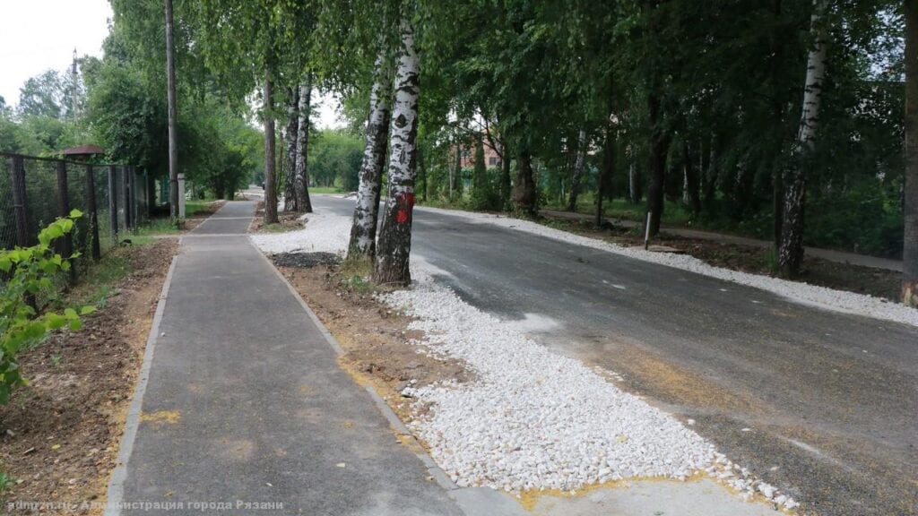 Дороги трёх улиц Рязани отремонтировали с нарушениями