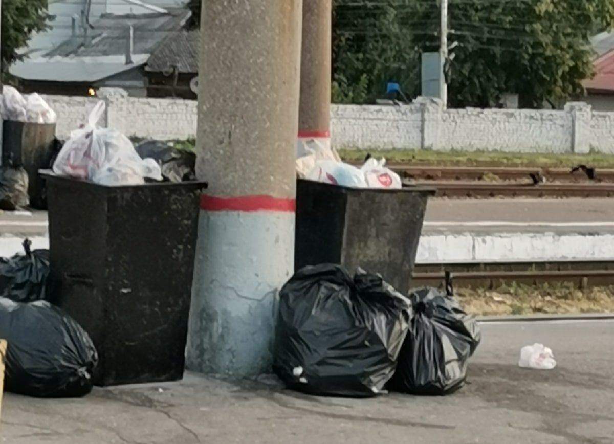 Рязанка пожаловалась на мусор на вокзале «Рязань-2»